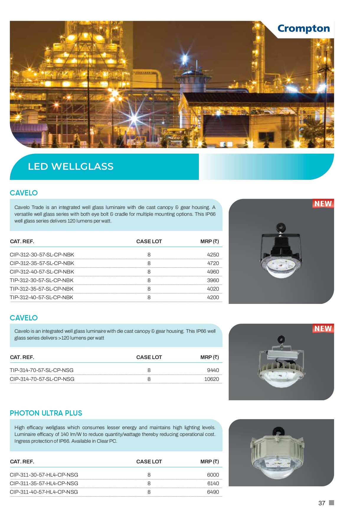 Crompton Led Wellglass